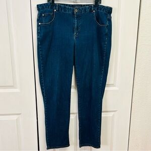 Chaps Dark Blue Denim 5 Pocket Jeans Size 20W